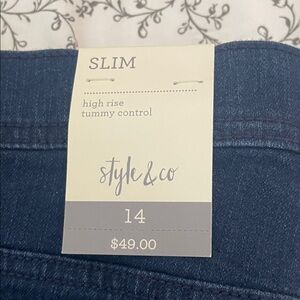Style & Co. Women's Skinny Jeans - Dark Blue
